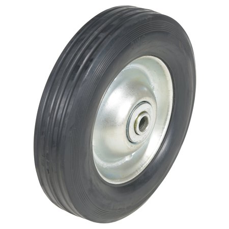 VESTIL Hard Rubber Wheel 8x2.5 5/8"Bearing WHL-HR-8X2-5/8